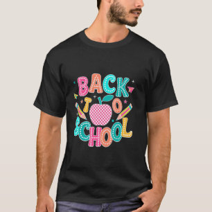 Back to School Funny Happy First Day Teacher Kinde T-Shirt