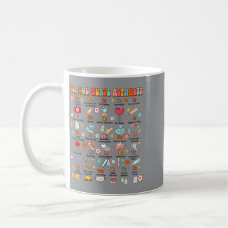 Back To School Funny School Nurse Alphabet School Coffee Mug