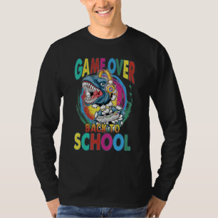 Back To School Game Over Teacher Student Controll T-Shirt