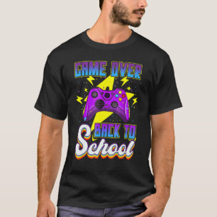 Back to School Game Over Teacher Student Controll T-Shirt