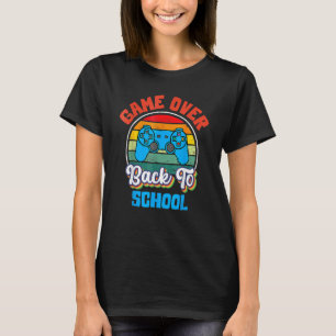 Back To School Game Over Teacher Student Controll T-Shirt