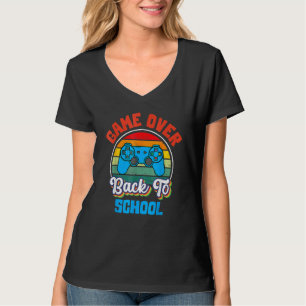 Back To School Game Over Teacher Student Controll T-Shirt