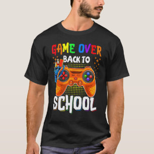 Back to School Game Over Teacher Student Controll T-Shirt