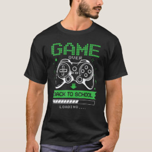 Back To School Game Over Teacher Student Controlle T-Shirt