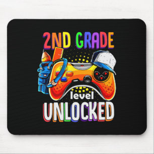 Back To School Gamepad 2nd Second Grade Level Unlo Mouse Pad