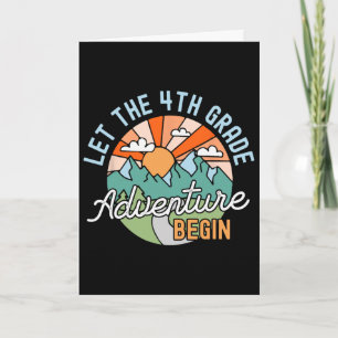 Back To School Gift Let The Fourth Grade Adventure Card