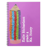 Back to school gift - personalized spiral notebook