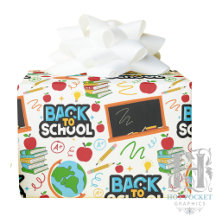 Back to School Gift Wrapping Paper