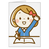 Back to School Girl Good Student Classroom (Front)