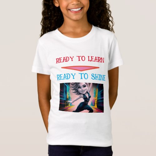 Back To School Girls Fine Jersey T_Shirt