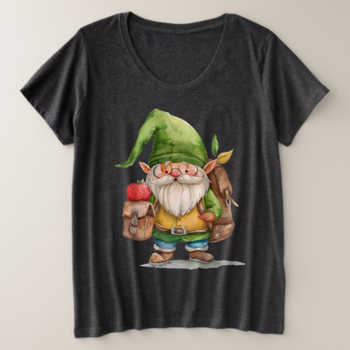 Back to School Gnome Plus Size T_Shirt