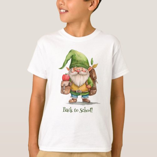 Back to School Gnome T_Shirt