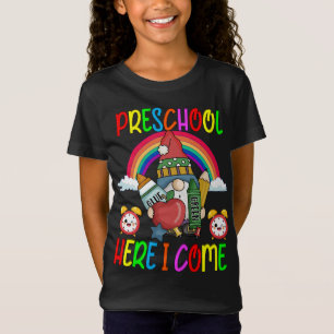 Back to School Gnomes First Day of Preschool here T-Shirt