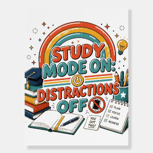 Back to School Graphic Shirt, College Study Gift, Foam Board