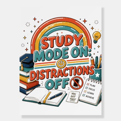 Back to School Graphic Shirt, College Study Gift, Foam Board