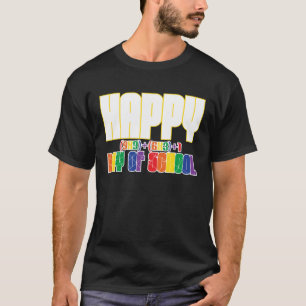 Back To School Happy 100 Days Math Geek T-Shirt
