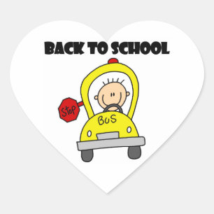Back to School Heart Sticker