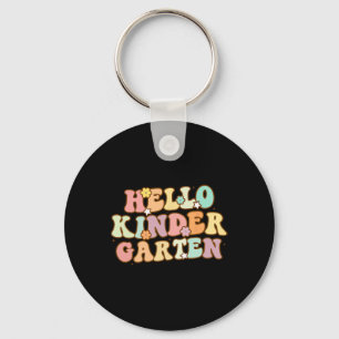 Back To School Hello Kindergarten For Kids Boy Gir Keychain