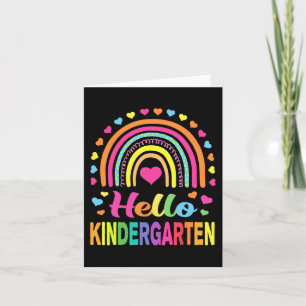 Back to School Hello Kindergarten Squad Teachers W Card