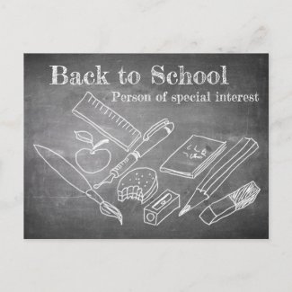 Back to School Holiday Postcard