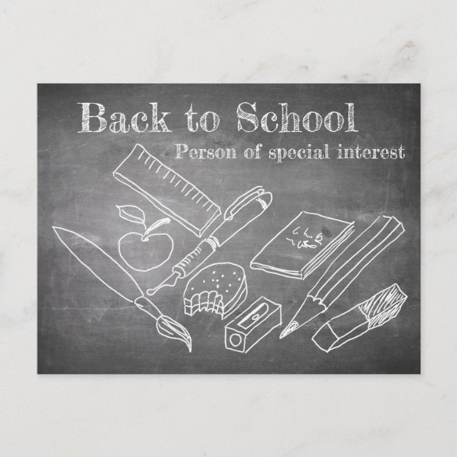 Back to School Holiday Postcard (Front)