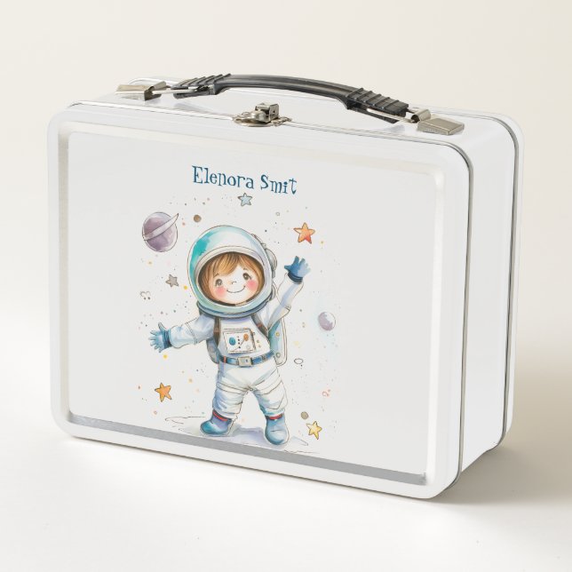 Back To School I Science 2 Metal Lunch Box (Front)