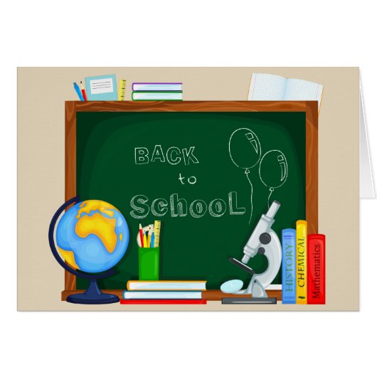 Back to School Illustration Cards (Front Horizontal)