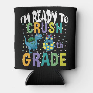 Back To School I'm Ready To Crush 8th Grade Dino Can Cooler