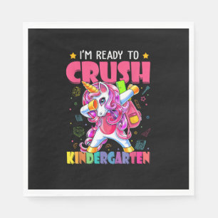 Back To School I'm Ready To Crush Kindergarten Uni Napkins