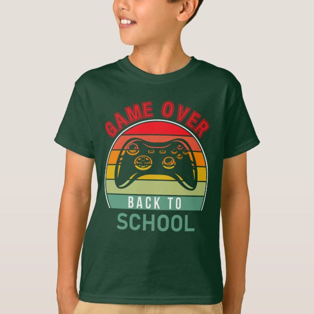 Back to school in a gamer style. T-Shirt (Front)