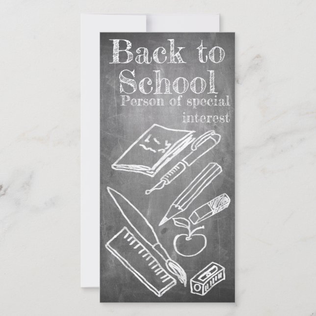 Back to School in chalkboard style (Front)