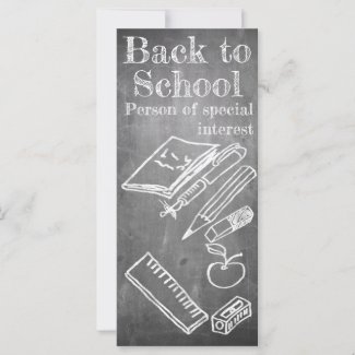 Back to School in chalkboard style