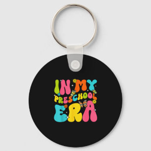 Back to school in preschool era butterfly girl kid keychain