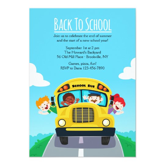 Back To School Invitation 