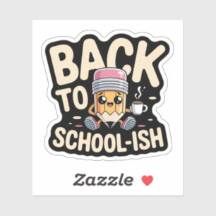 Back to School-ish Funny Kawaii Pencil Sticker