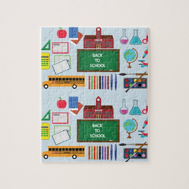 Back to school jigsaw puzzle (Vertical)
