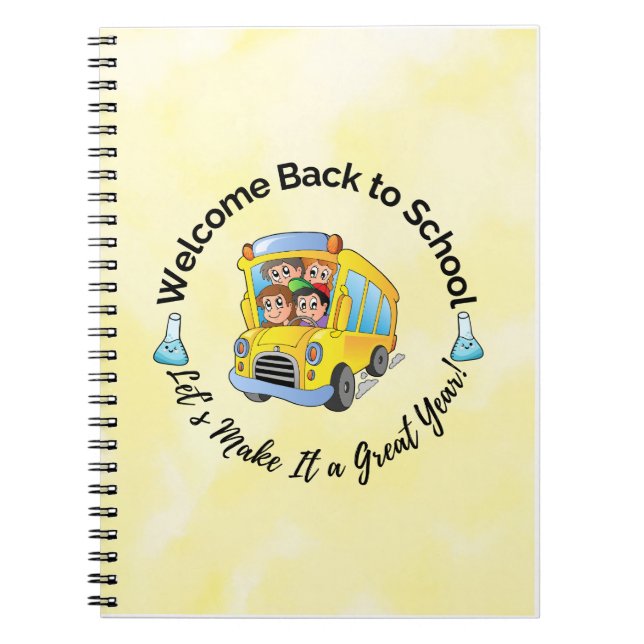 Back to School – Joyful Bus Notebook (Front)