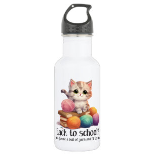 Back To School? Just Give Me Yarn Stainless Steel Water Bottle