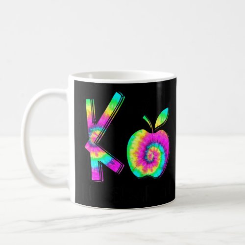 Back To School K Is For Kindergarten Teacher Tie D Coffee Mug
