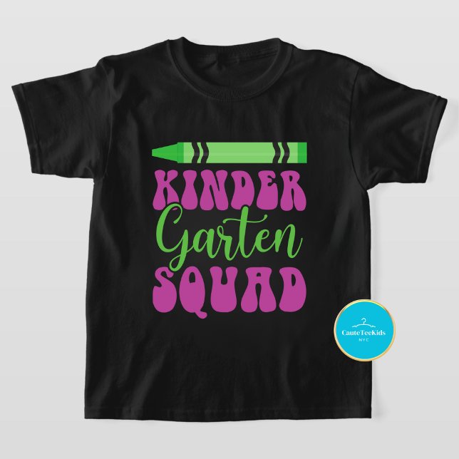 Back to School Kids Kindergarten Squad T-Shirt (Creator Uploaded)