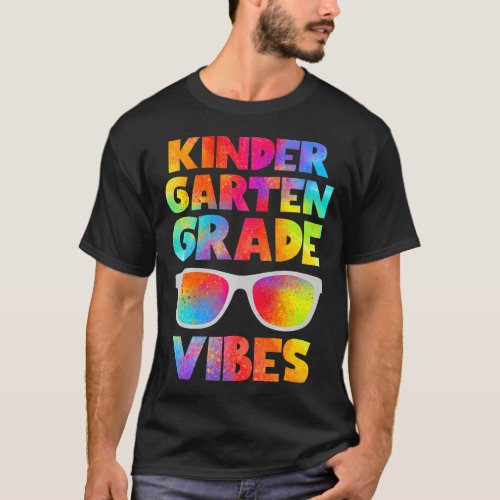 Back To School Kindergarten Grade Vibes Kids Teach T_Shirt