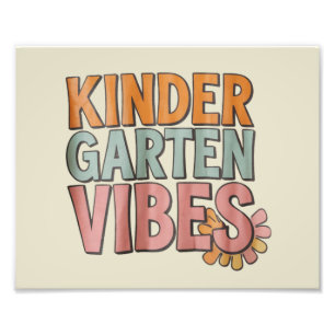 Back to School Kindergarten Pre K First Grade  Photo Print