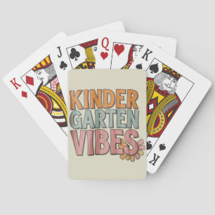 Back to School Kindergarten Pre K First Grade  Poker Cards