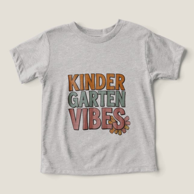 Back to School Kindergarten Pre K First Grade  Toddler T-shirt (Design Front)