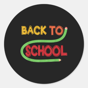 Back To School Kindergarten Prek Preschool Girl Bo Classic Round Sticker