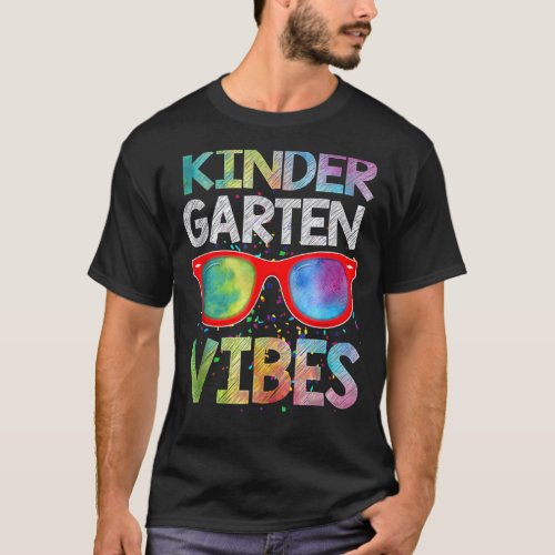 Back To School Kindergarten Vibes 1st Day Teacher  T_Shirt