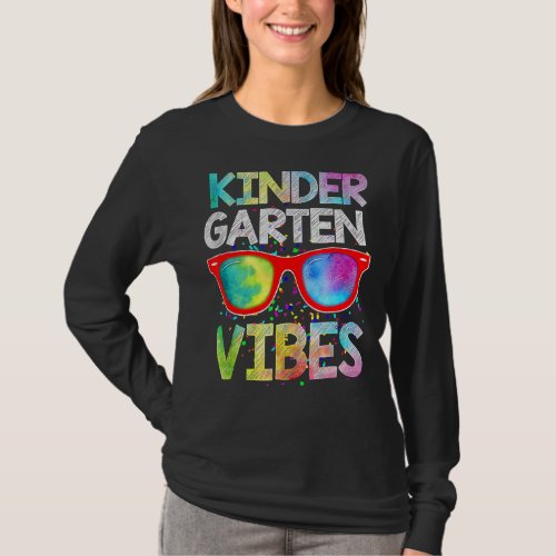 Back To School Kindergarten Vibes  1st Day Teacher T_Shirt