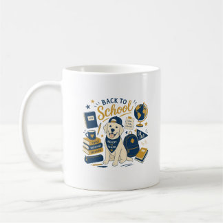 Back To School Labrador Retro Coffee Mug