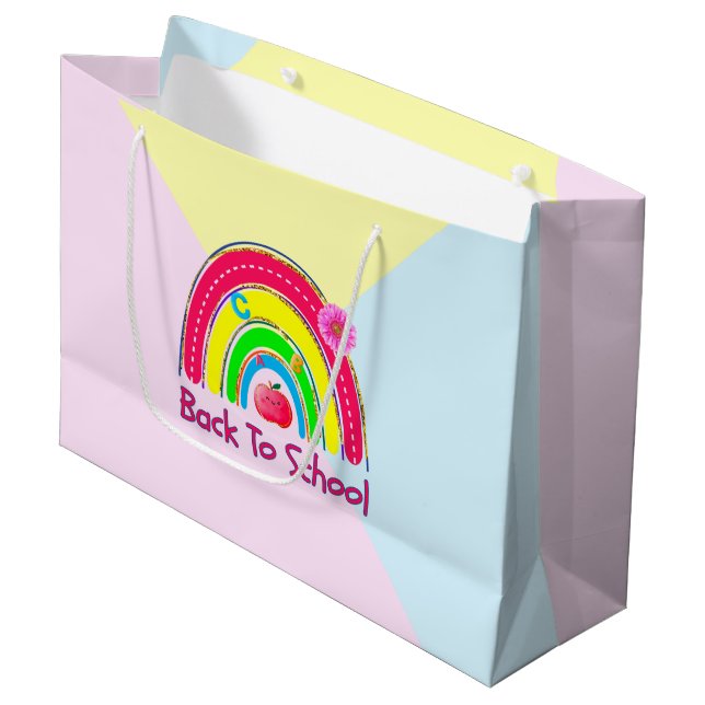 Back To School Large Gift Bag (Front Angled)