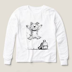 Back to School & Last Day Joy – Excited Dog Tri-Blend Shirts